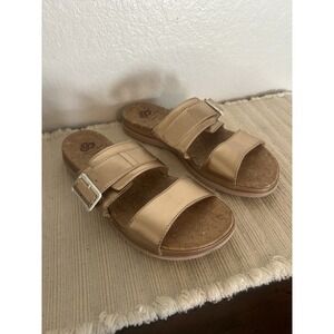 Cloudsteppers by Clarks Sandals Women's Size 8.5 Rose Gold Metallic Comfort